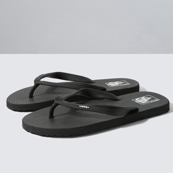 Vans Ultracush Black Flip Flops - Picture 1 of 14